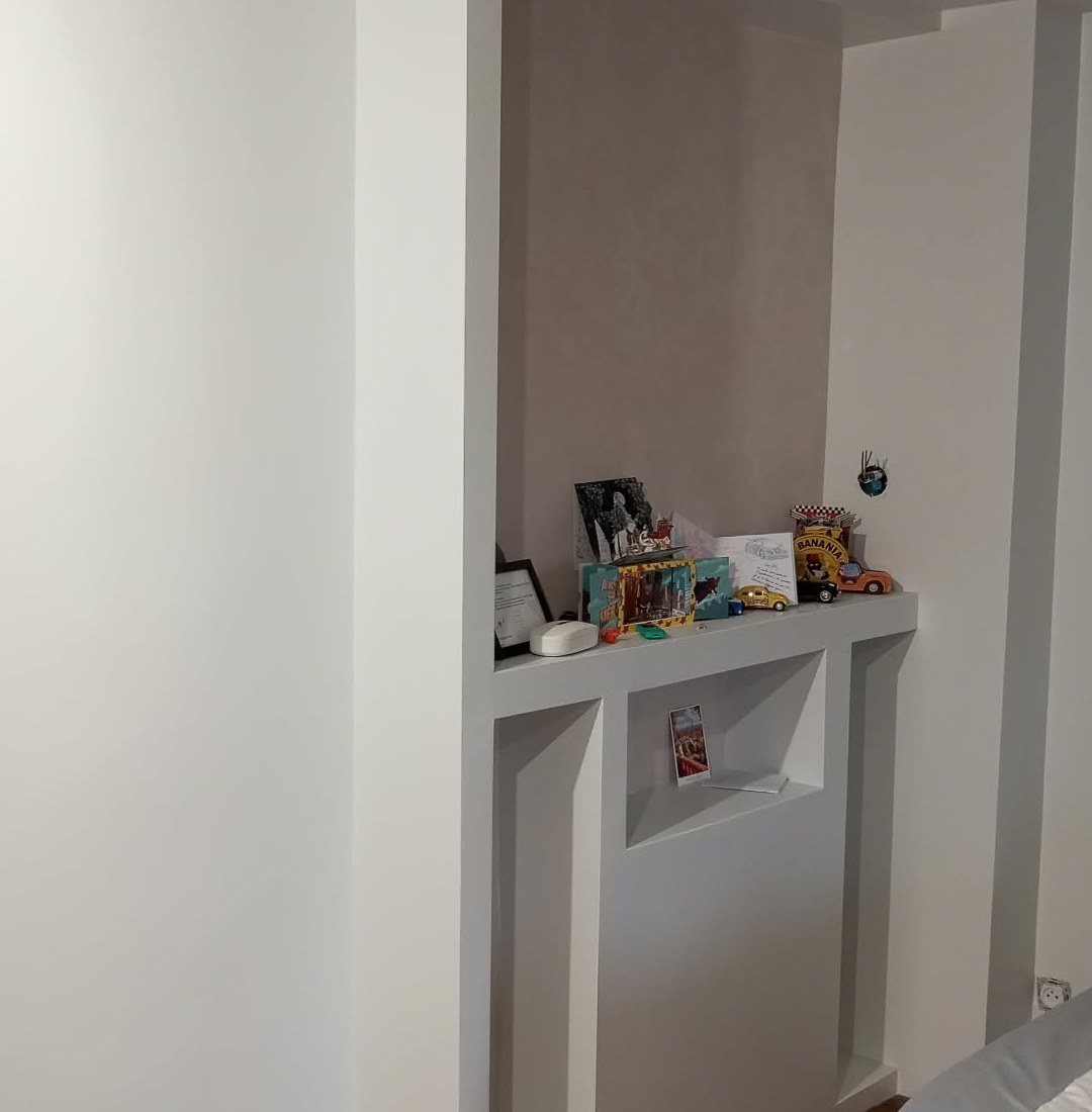 Vue détaillée de la niche décorative terminée